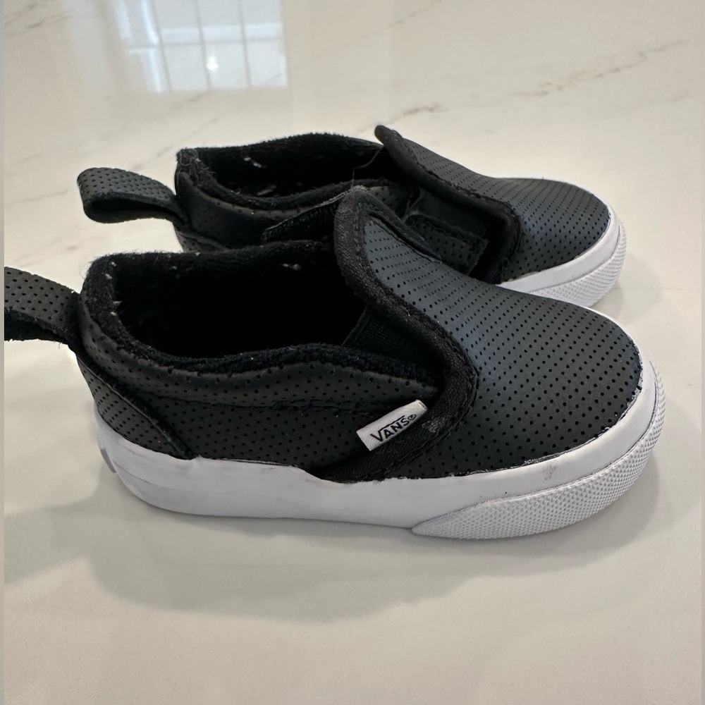 Leather slip on Vans